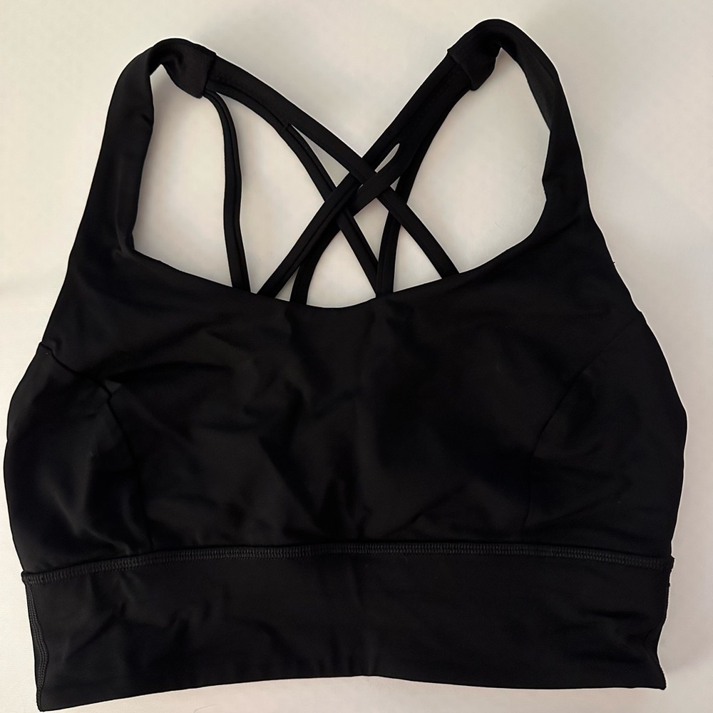 Lululemon Energy Bra, Black, Size 8
